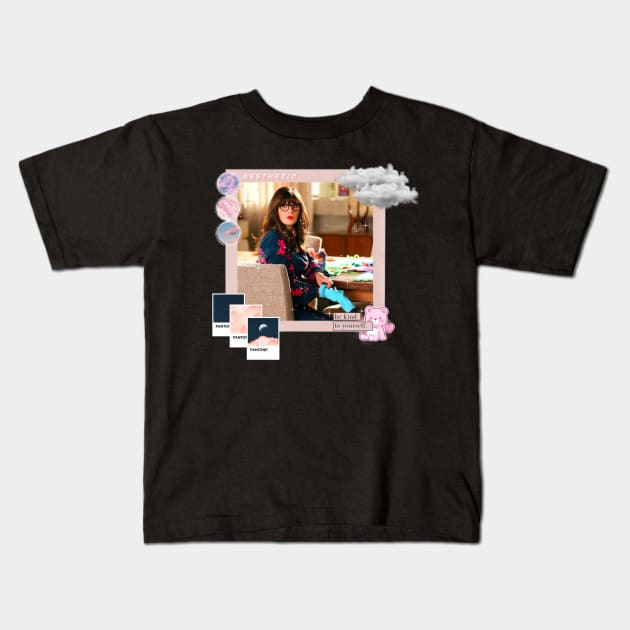 Jess Day aesthetic Kids T-Shirt by voidstickers
